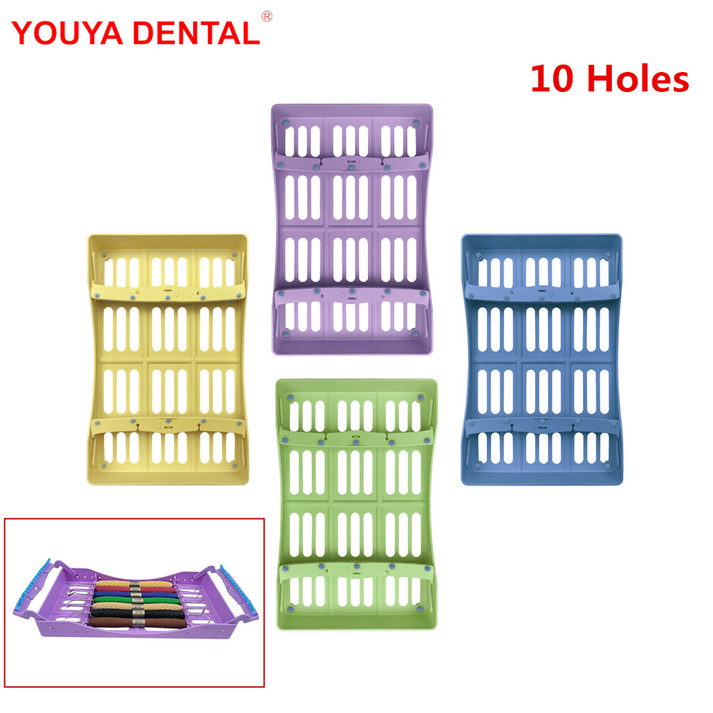 Teeth Whitening Tray - 10 Holes Plastic Dental Sterilization Box