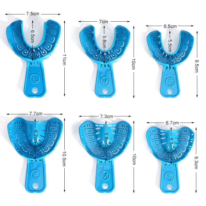 Teeth Whitening Tray - 6Pcs Dental Implant Impression Tray Removable