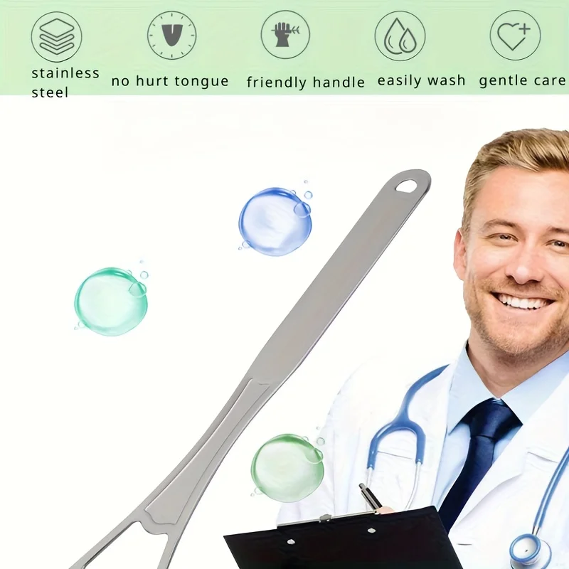 Double-layer Tongue Cleaner Br - Tongue Scraper Metal review and price