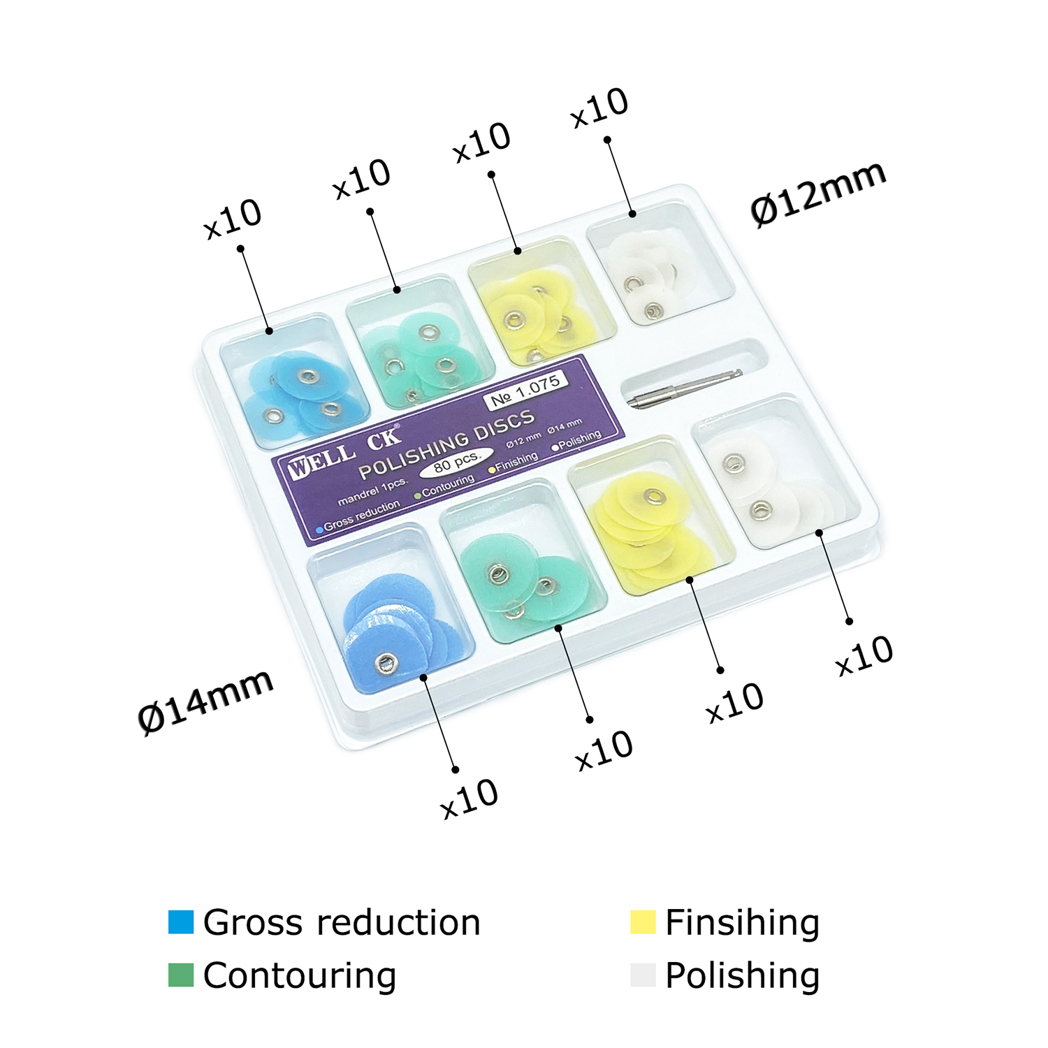 WELL CK 40/80Pcs Dental Polish - Teeth Whitening Kit review and price