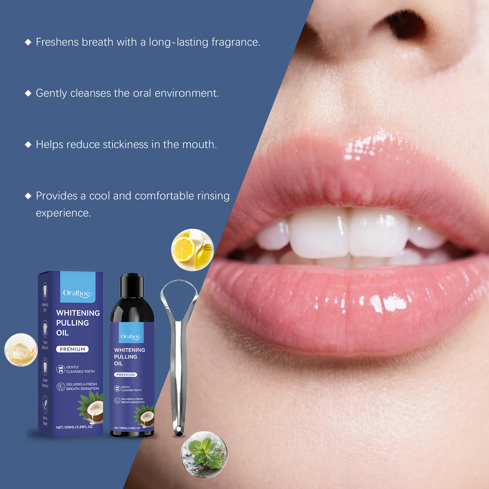 Coconut Oil Pulling Mouthwash  - Teeth Whitening Oil Pulling review and price