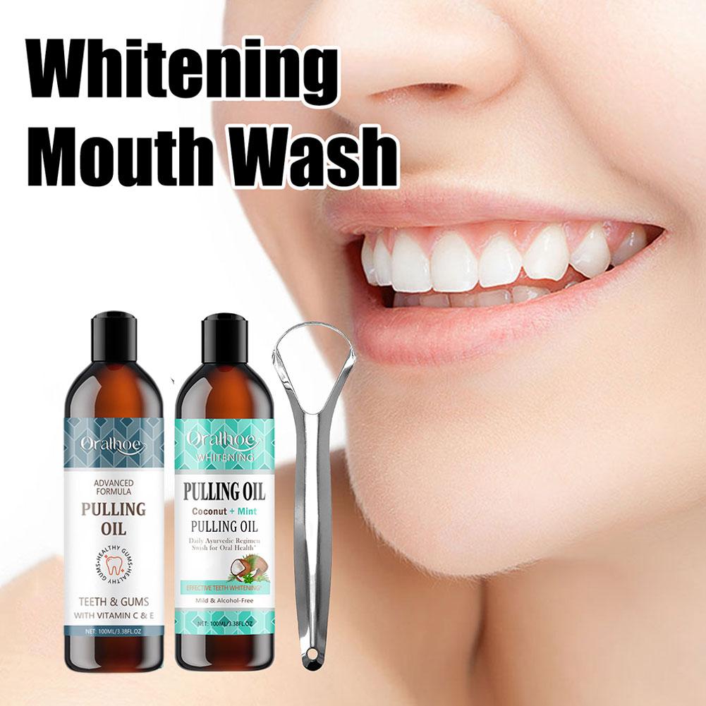 Coconut Mint Pulling Oil Mouth - Teeth Whitening Oil Pulling review and price