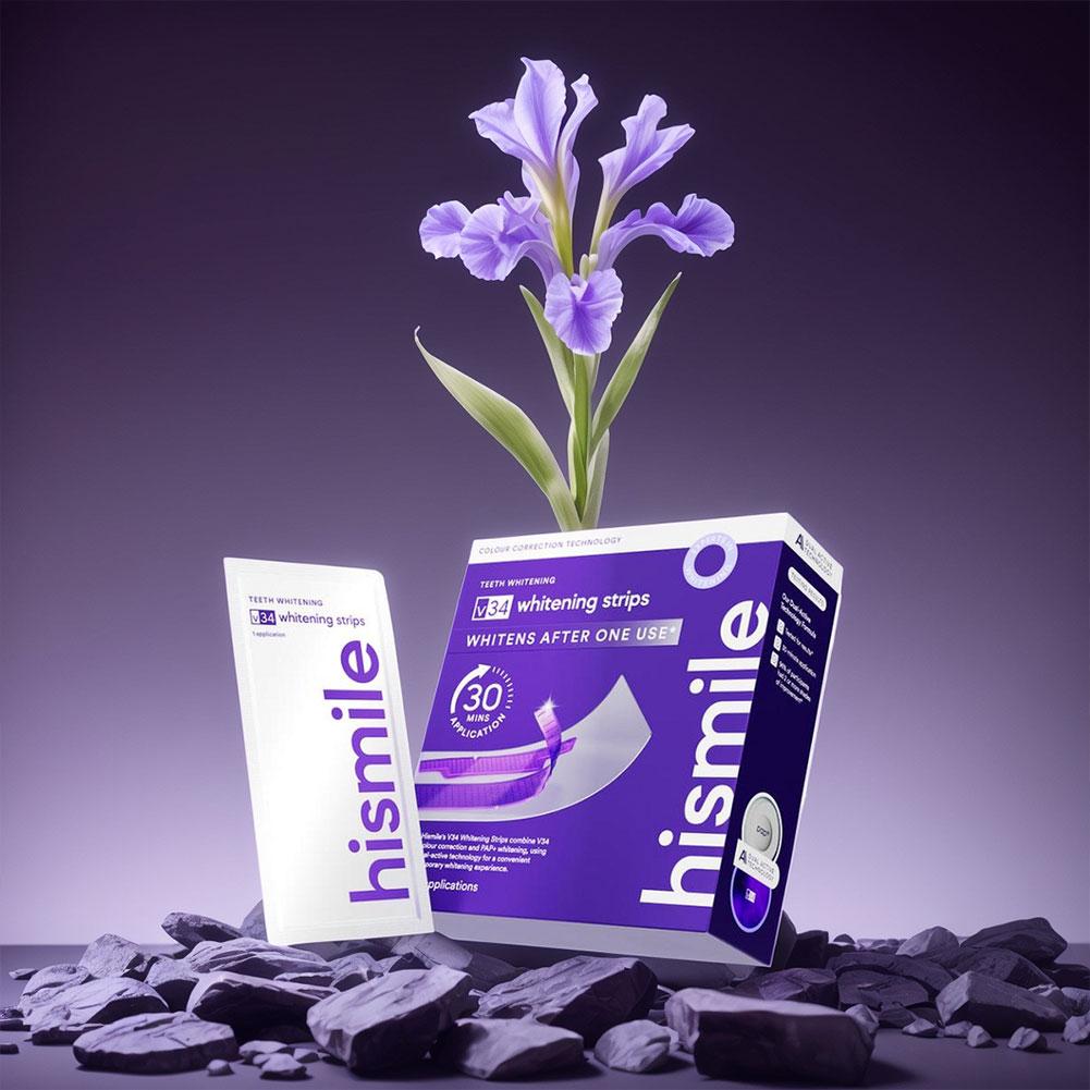 Purple Whitening Tooth Strips  - Teeth Whitening Routine review and price