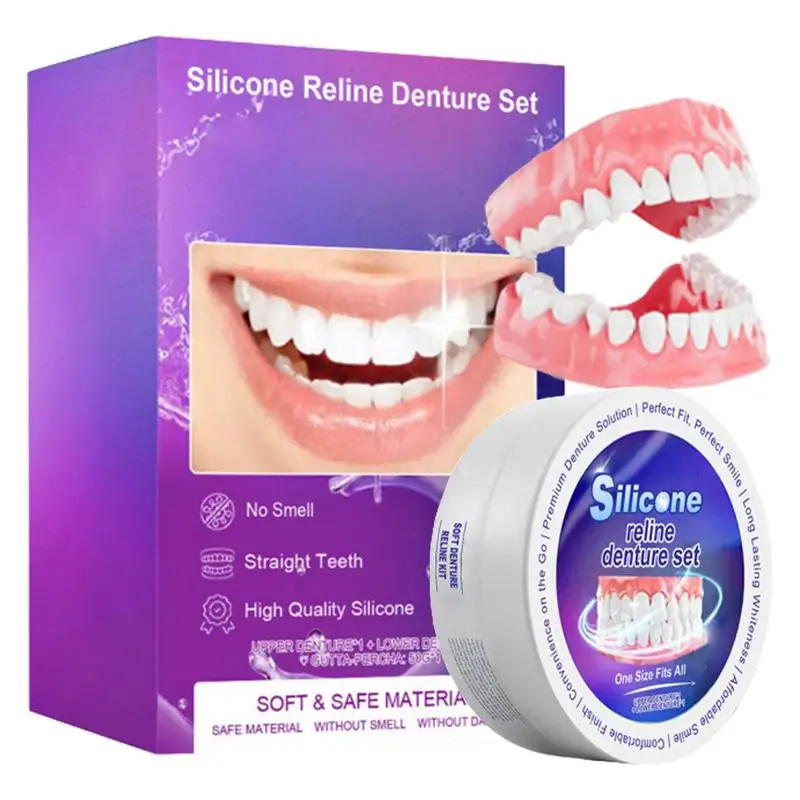 Silicone Denture Set Fit Tempo - Teeth Whitening Kit review and price