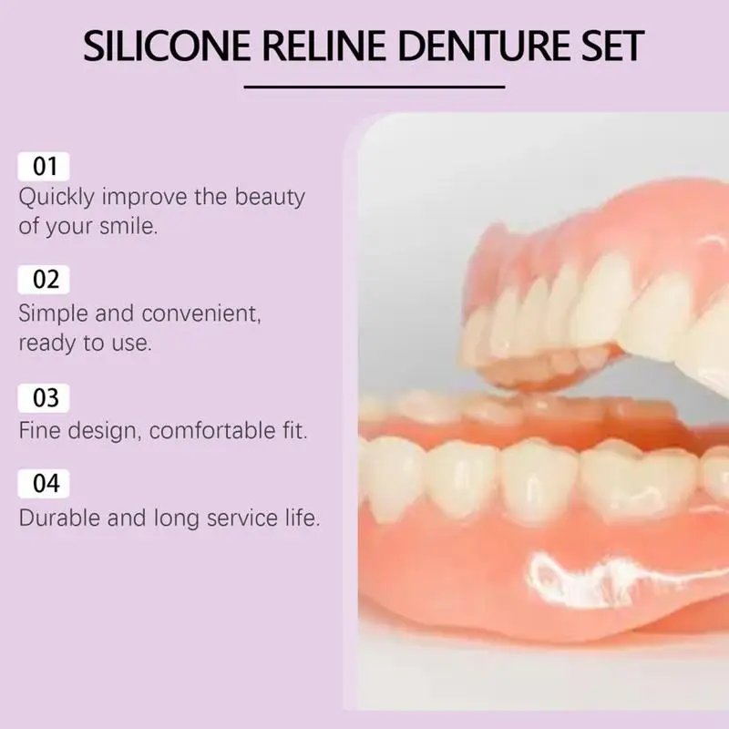 Silicone Denture Set Fit Tempo - Teeth Whitening Kit review and price