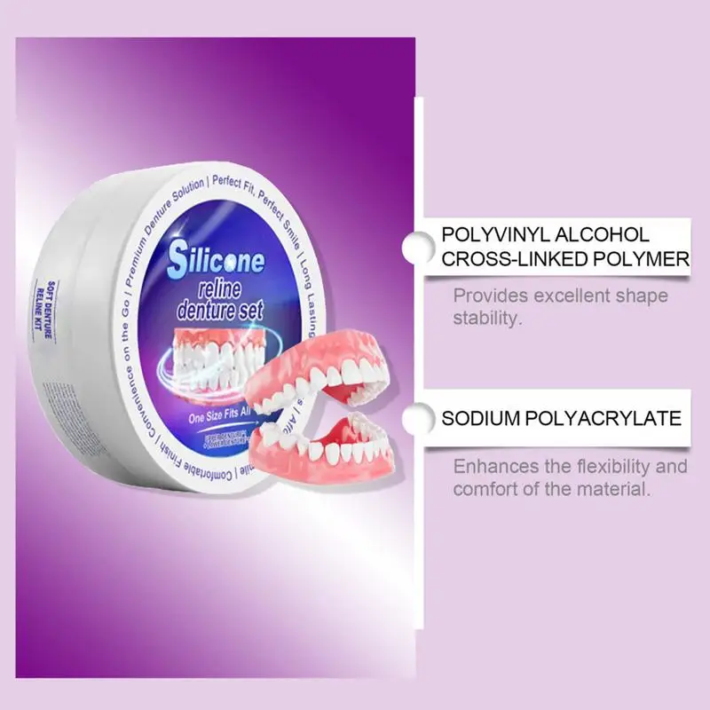 Silicone Denture Set Fit Tempo - Teeth Whitening Kit review and price
