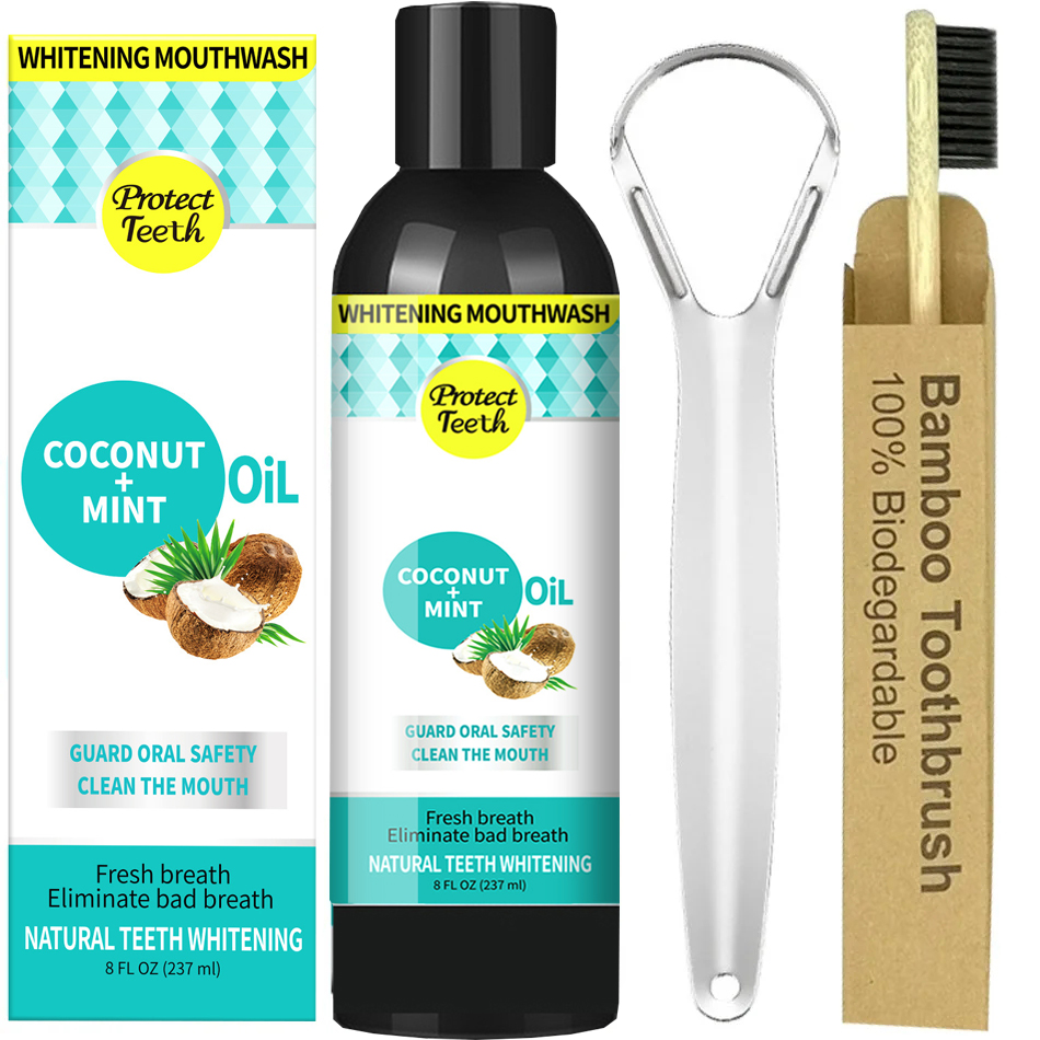 237ml Coconut Mint Pulling Oil - Teeth Whitening Oil Pulling review and price