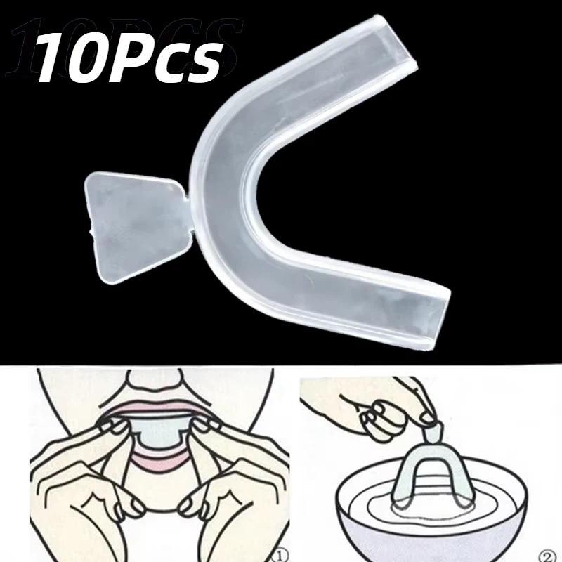 10Pcs/set Silicone Mouth Guard - Teeth Whitening Tray review and price