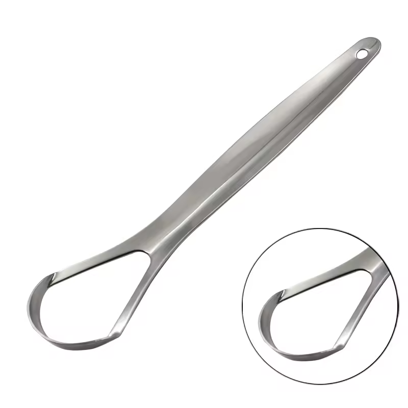 Metal Tongue Scraper Cleaner F - Tongue Scraper Metal review and price